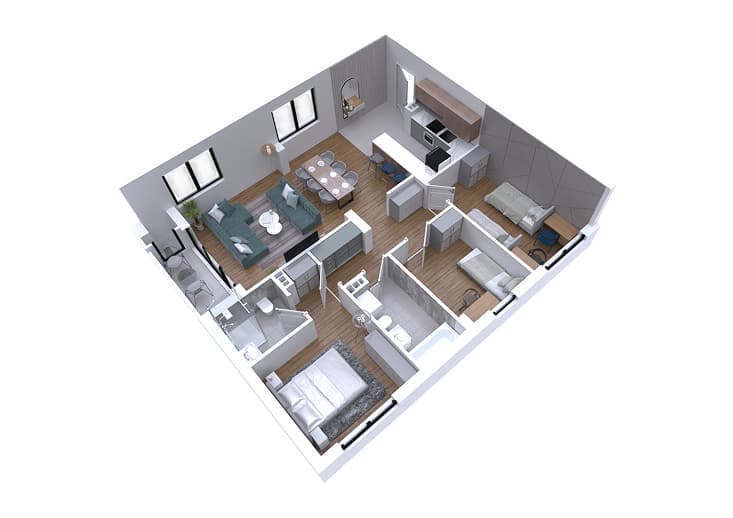 Stan B12 - 3D prikaz