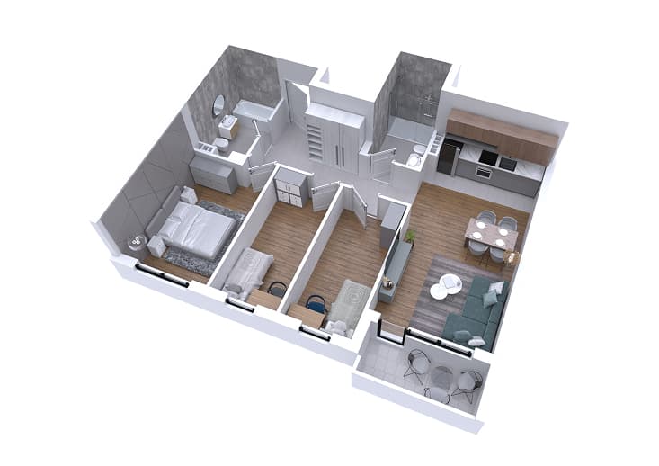 Stan B08 - 3D prikaz