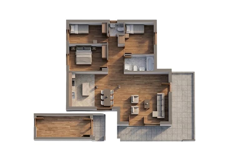 Stan 43 - 3D prikaz