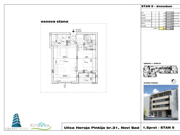 Heroja Pinkija Stan 8