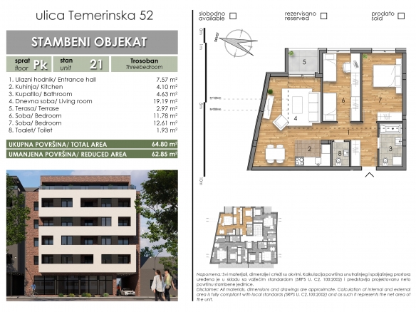 Temerinska 52 – stan 21 – Trosoban