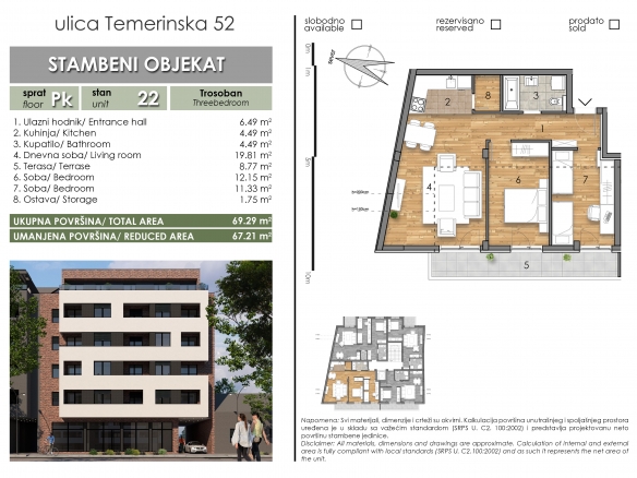 Temerinska 52 – stan 22 – Trosoban