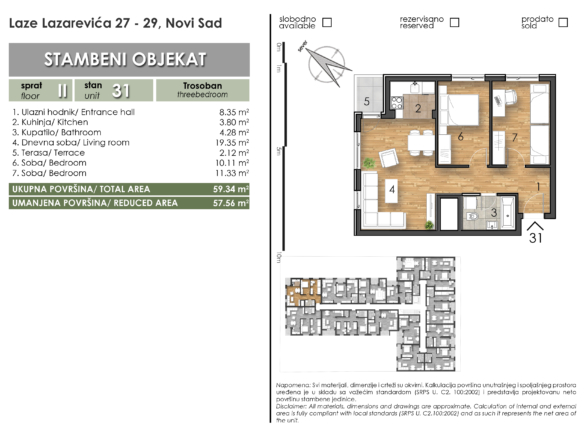 31 stan Laze Lazarevica