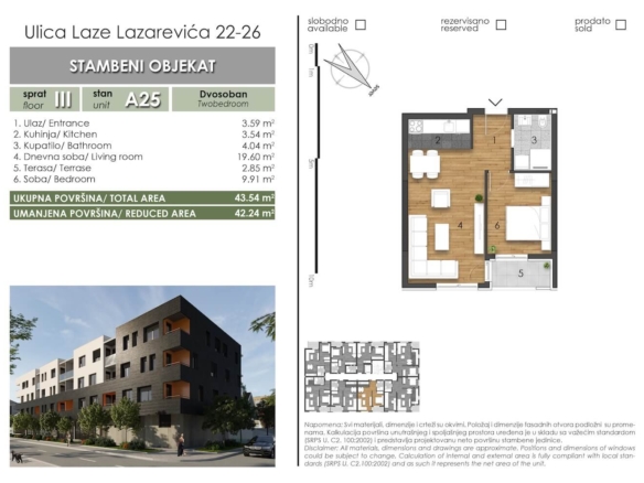 Laze Lazarevic 24 26 Lamela A 25 1