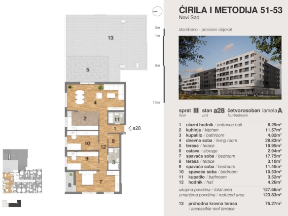 Ćirila i Metodija 51-53 – Stan 28 – Četvorosoban – Lamela A