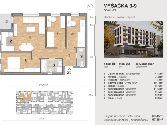 Vršačka 3 – 9 – Stan 23 – Četvorosoban