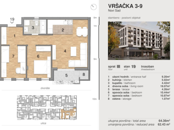 Vršačka 3 – 9 – Stan 19 – Trosoban